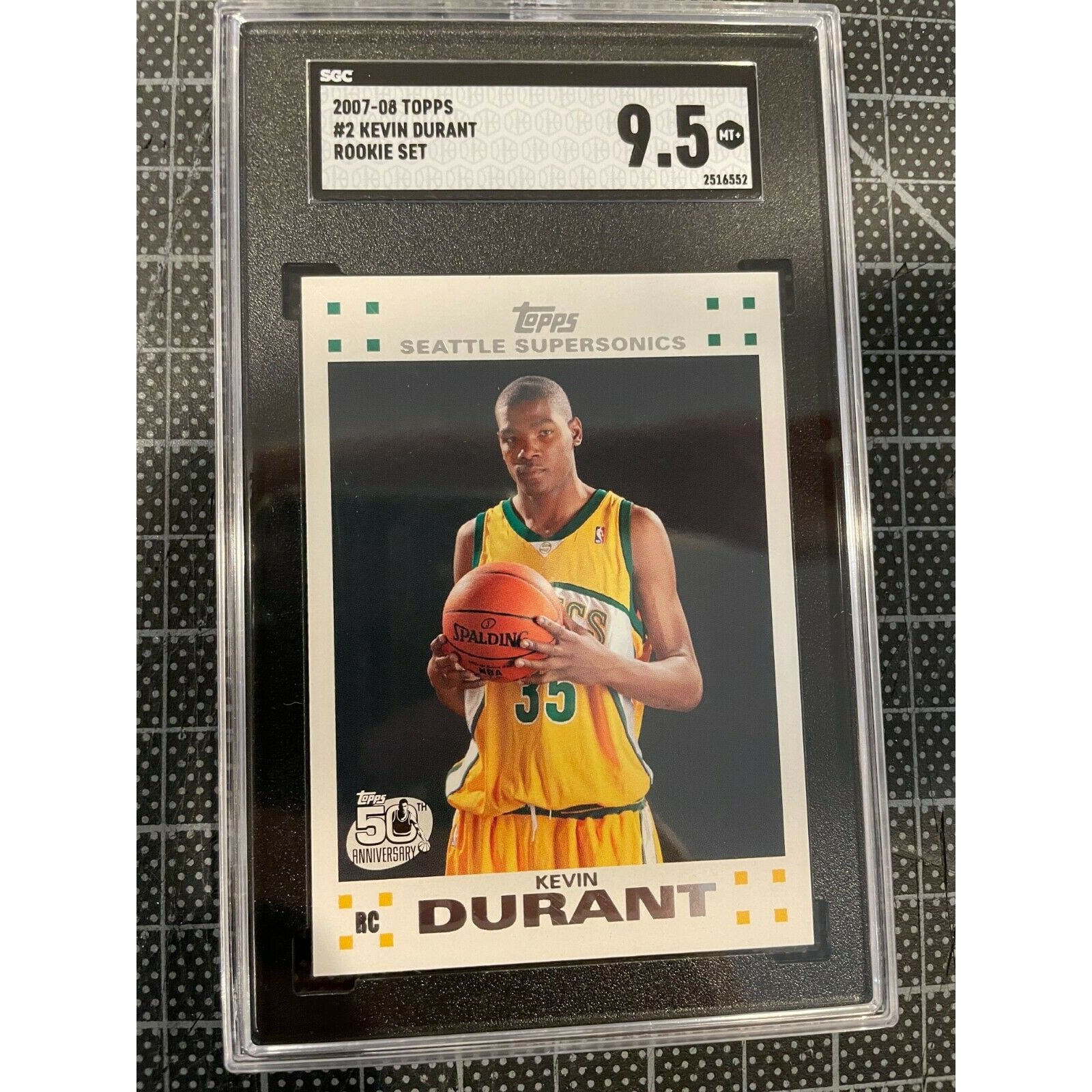 2007-08 Bowman Draft Picks & Stars - Chrome Rookie Kevin Durant #111