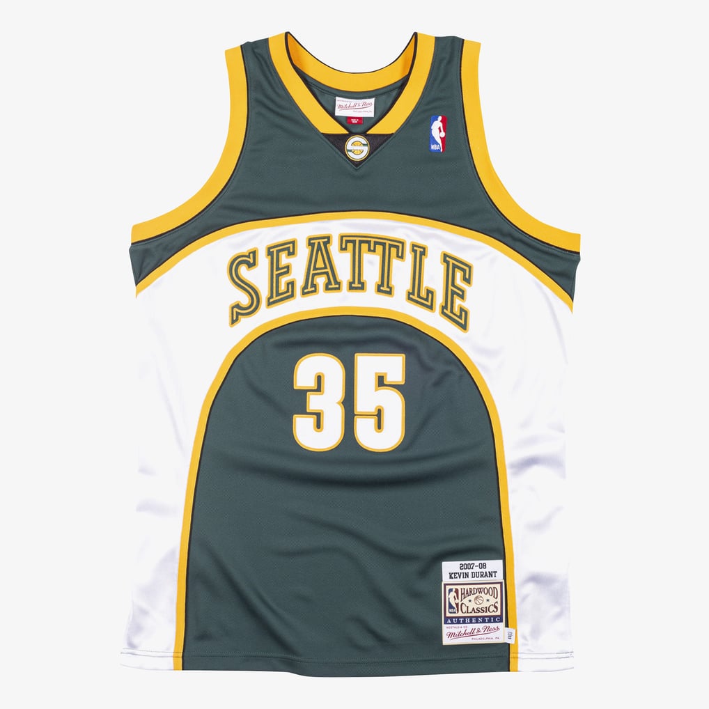Maillot NBA Authentique Signé Kevin Durant - Seattle Supersonics 07-08