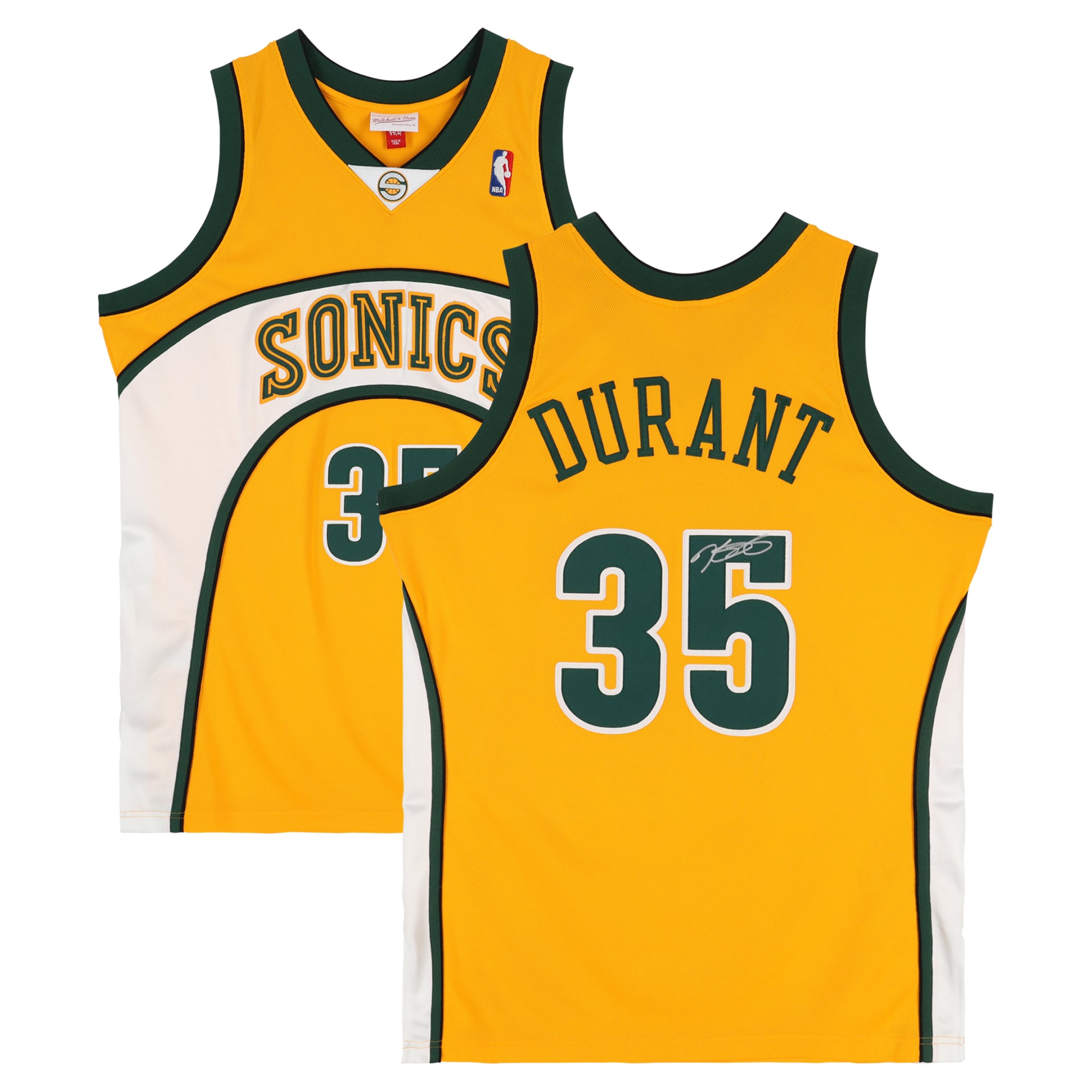 Maillot NBA Authentique Signé Kevin Durant - Seattle SuperSonics 07-08 - Certifié Fanatics