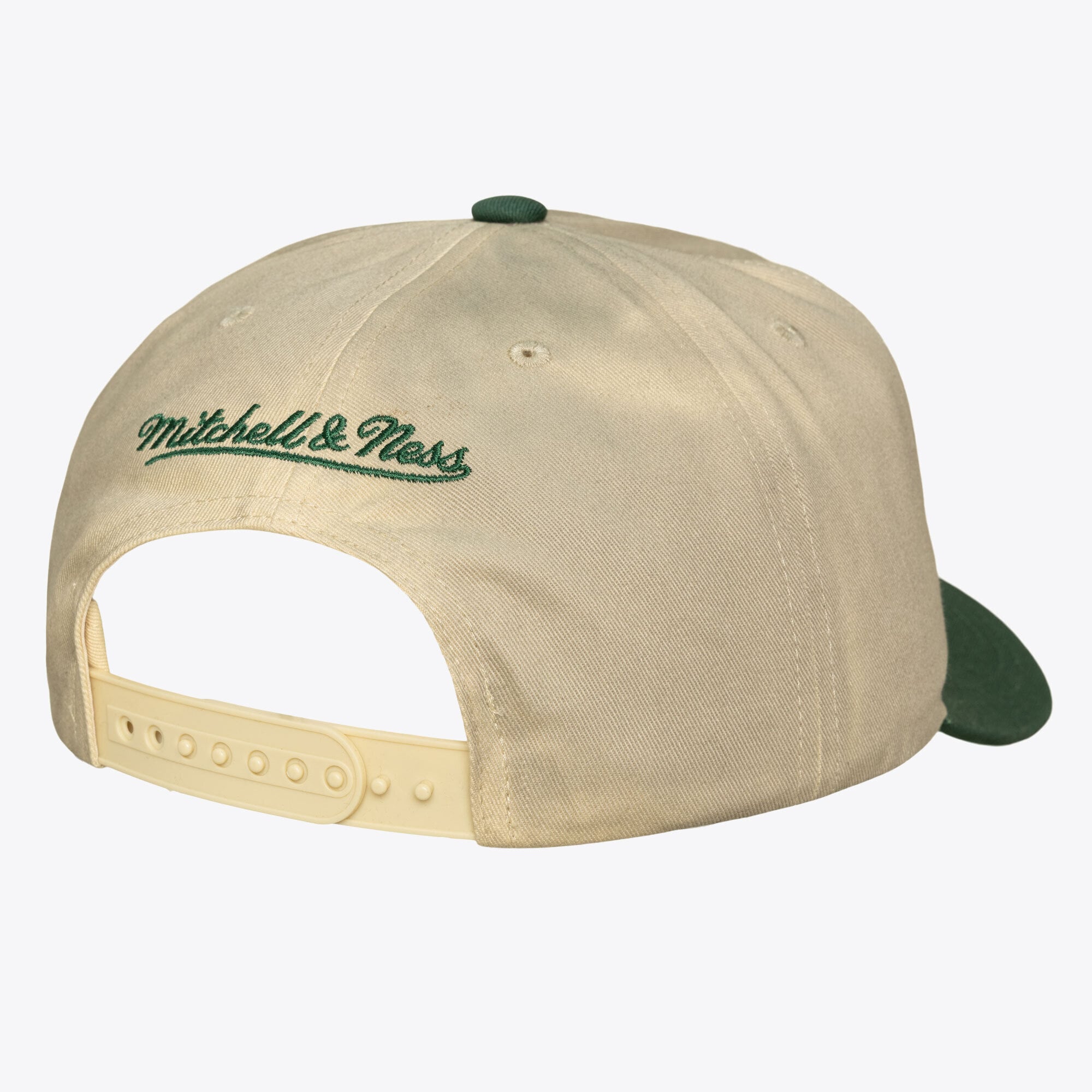Casquette snapback Mitchell & Ness crème Seattle SuperSonics Hardwood Classics Retro Roots pour homme