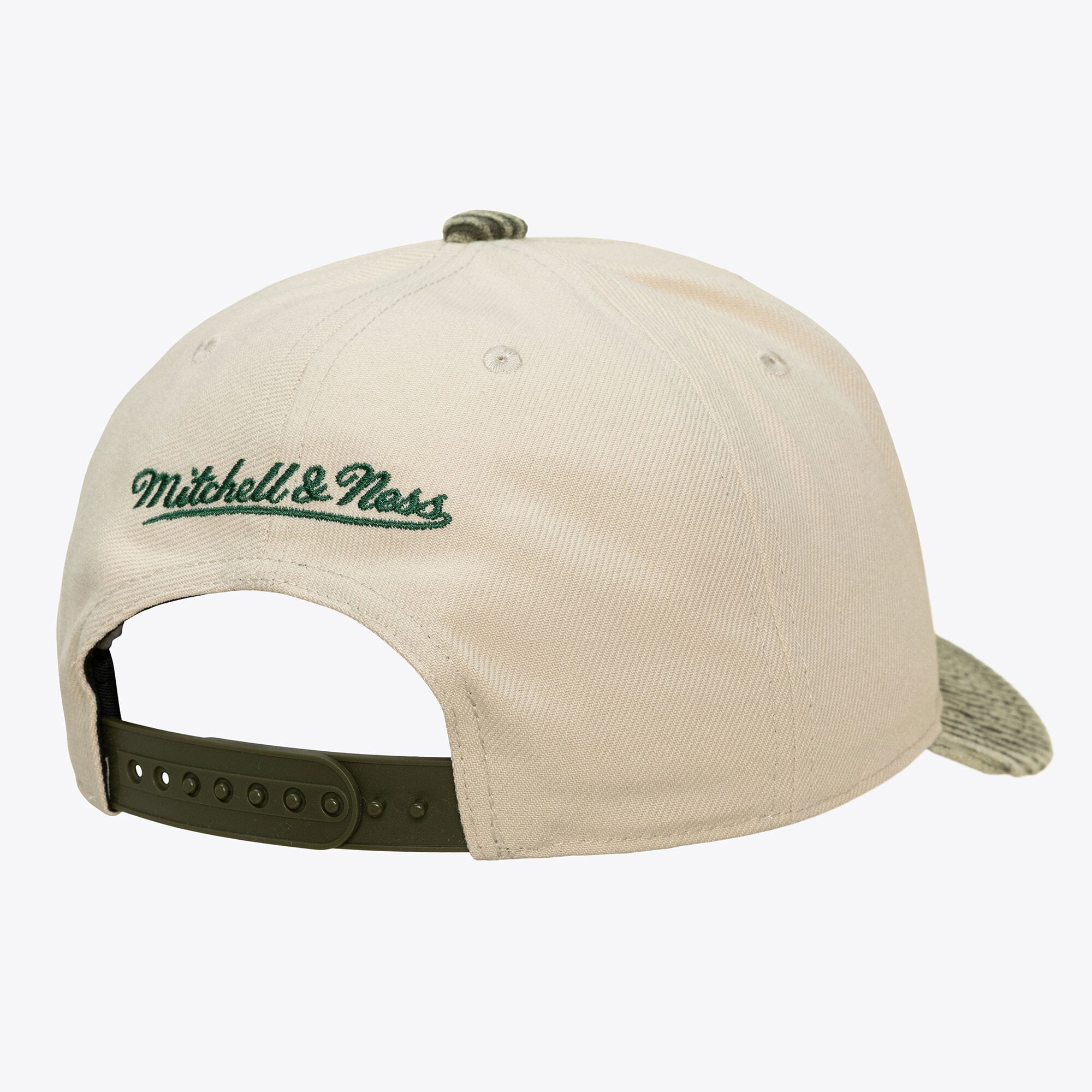 Men's Mitchell & Ness Cream/Green Seattle SuperSonics Washed Corduroy Pro Crown Snapback Hat