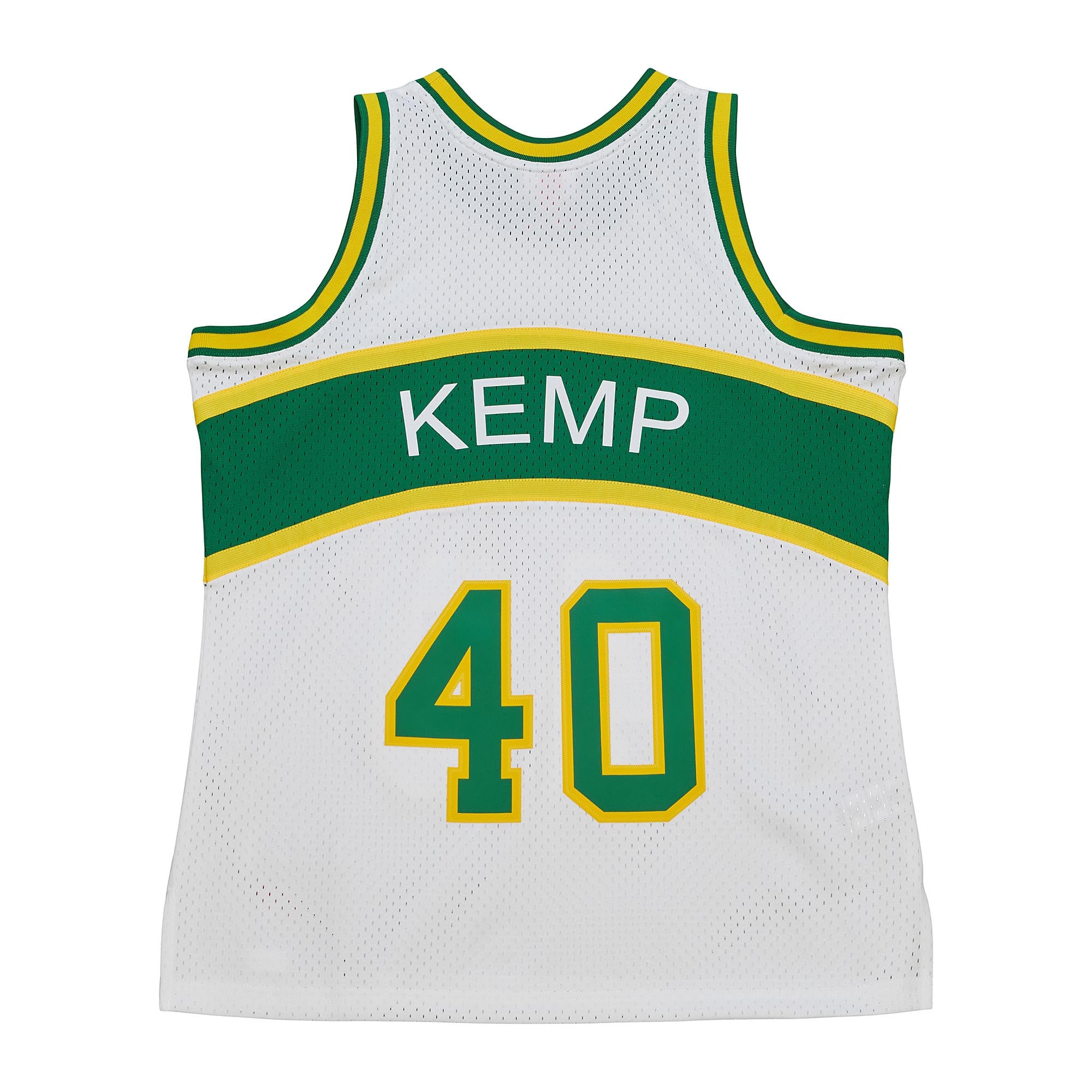 Men's Mitchell & Ness Shawn Kemp White Seattle SuperSonics 1994/95 Hardwood Classics Swingman Jersey