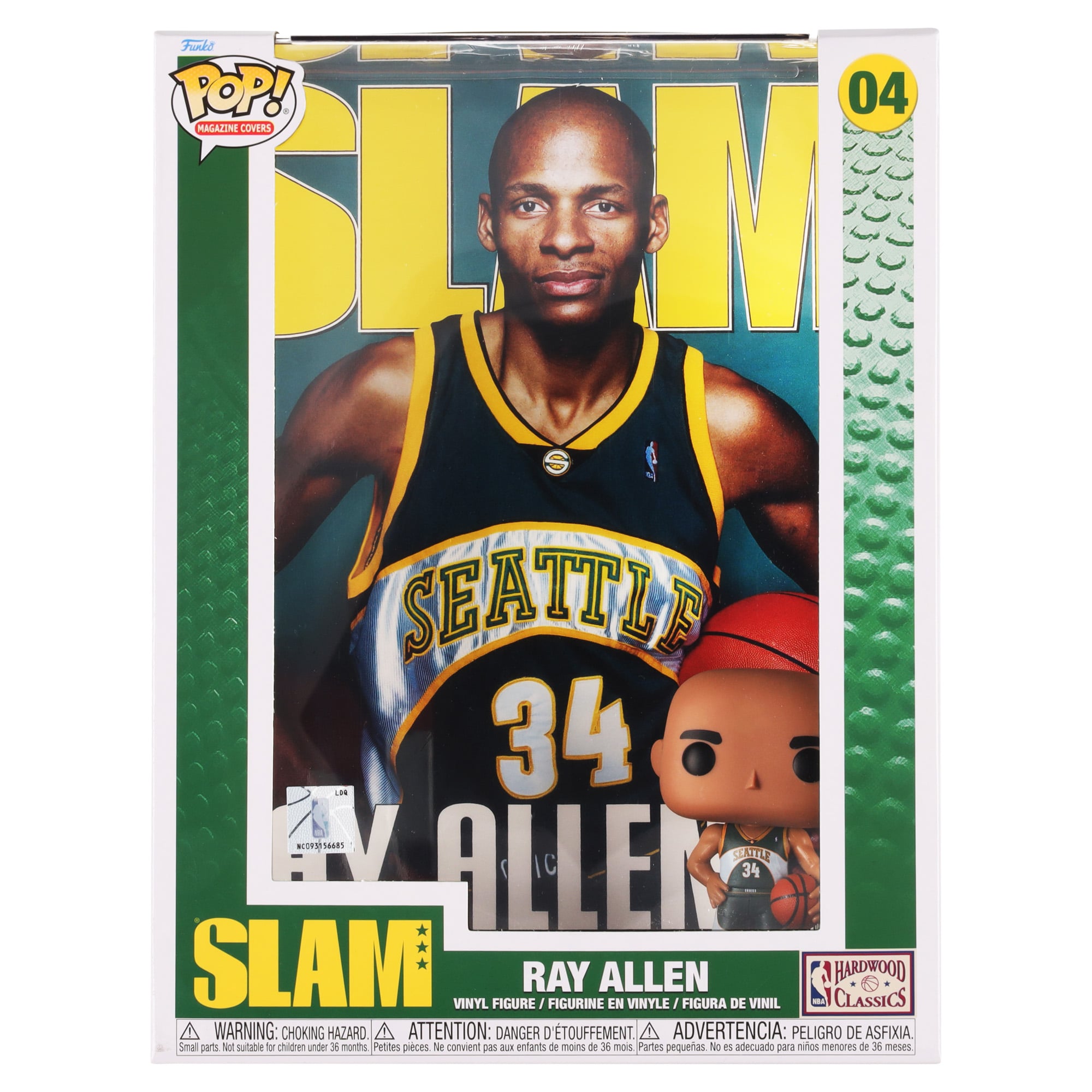 シアトル・スーパーソニックス POP NBAカバー SLAM - レイ・アレン