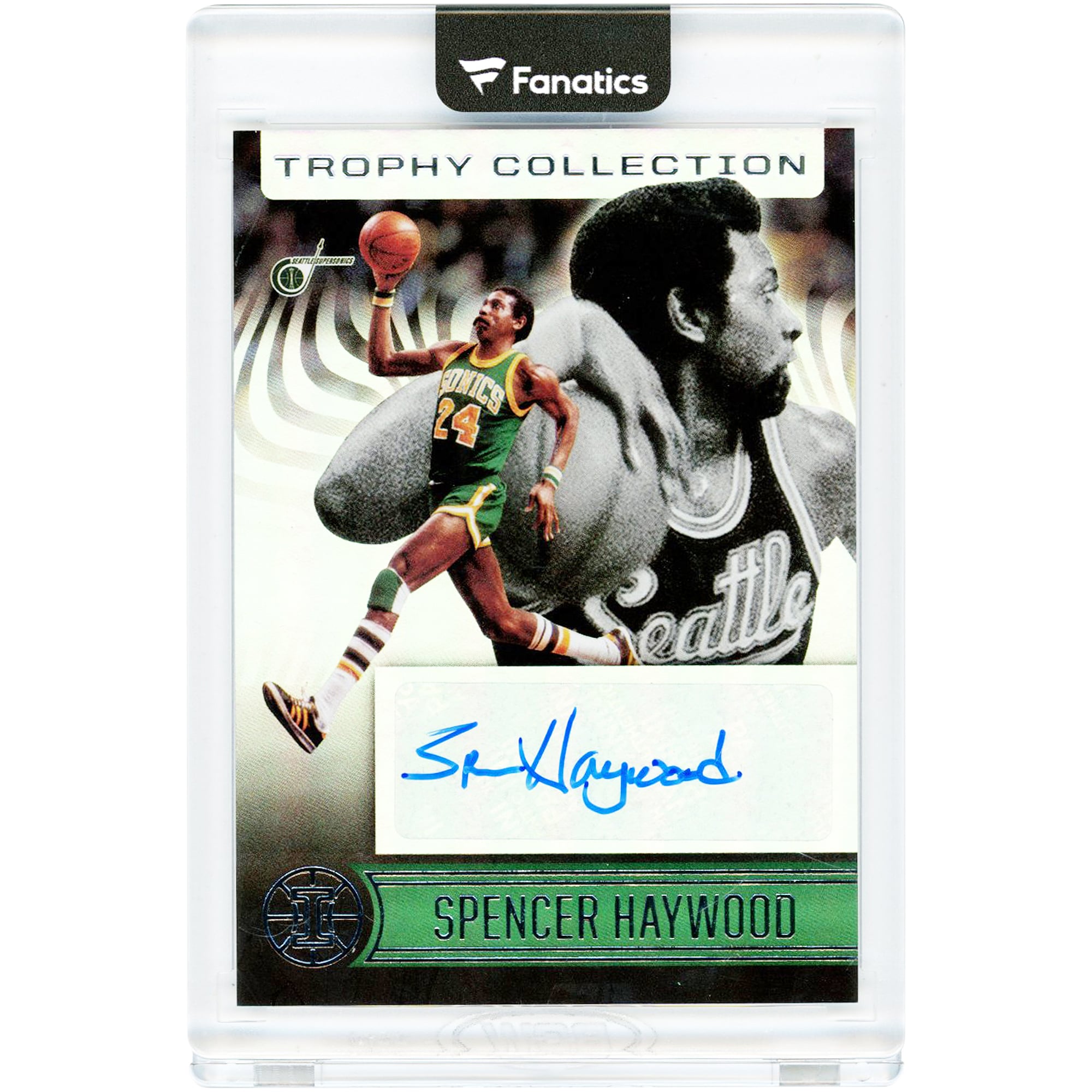 Carte autographiée de Spencer Haywood (Seattle SuperSonics) - Collection Panini Illusions Trophy 2020-21 #TC-SPH