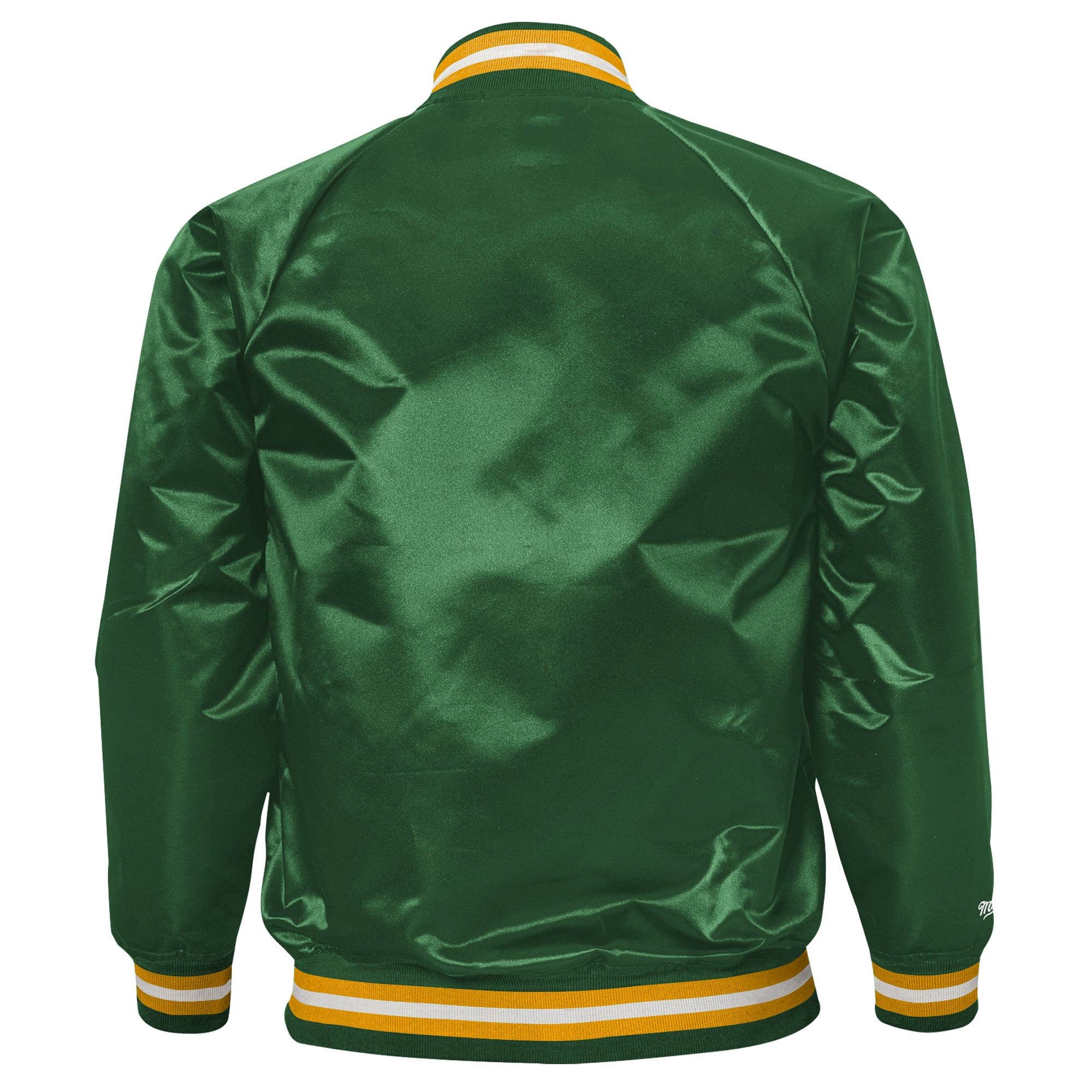 Youth Mitchell & Ness Green Seattle SuperSonics Hardwood Classics Head Coach Full-Snap Raglan Jacket