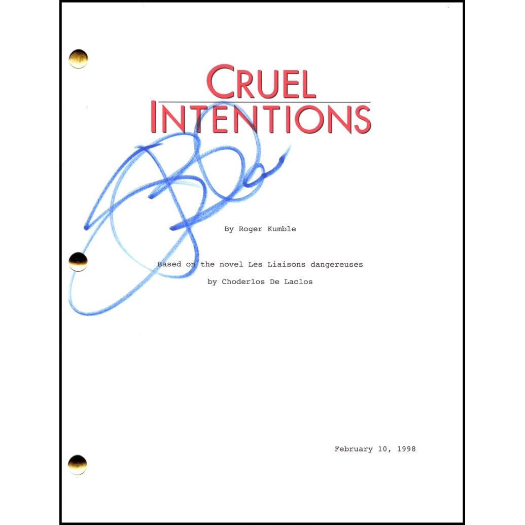 Selma Blair Signed Autograph Cruel Intentions Full Script Screenplay Cecile