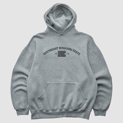 SEMO Redhawks Russell 2000s Hooded Pullover Sweatshirt - Heather Gray - L by Fanatics Real Vintage
