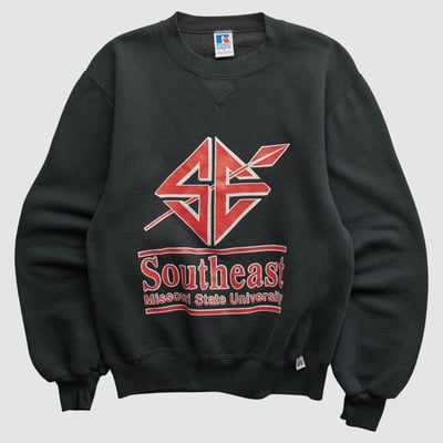 SEMO Redhawks Russell 90s Pullover Sweatshirt - Black - XXS by Fanatics Real Vintage