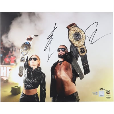 Seth Rollins & Becky Lynch WWE Autographed Fanatics Authentic 16" x 20" Entrance Photograph - Limited Edition #50/50
