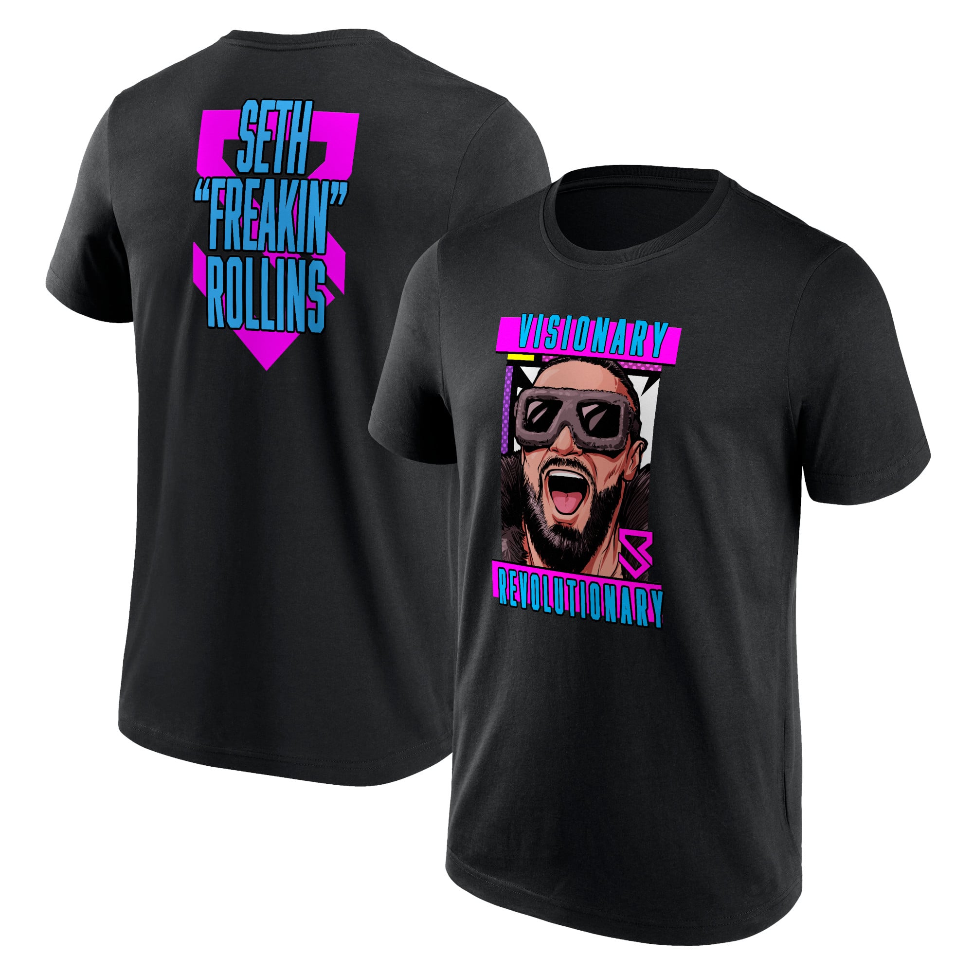 WWE Seth Rollins Visionary Revolutionary T-Shirt - Black - Mens