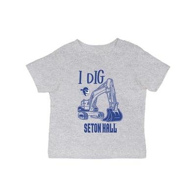 Seton Hall Pirates Vive La Fete Infant Excavator T-Shirt - Gray