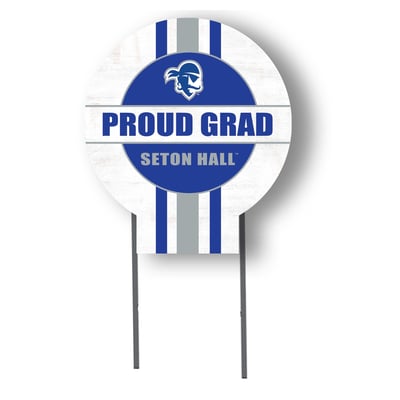 Seton Hall Pirates Jardine 20" x 20" Proud Grad Circle Yard Sign with Stakes