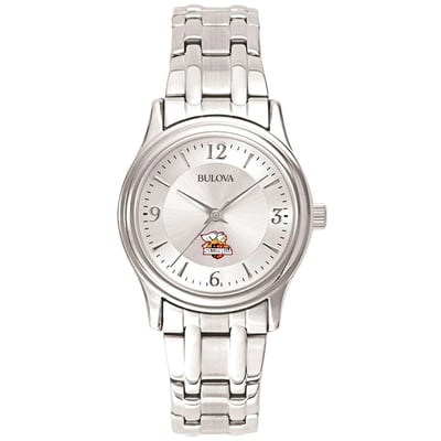 Seton Hill Griffins Bulova Women's Stainless Steel Quartz Watch - Silver
