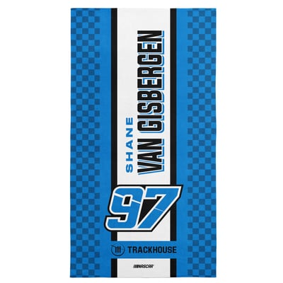 Shane van Gisbergen The Northwest Group Checkerboard Beach Towel - Blue
