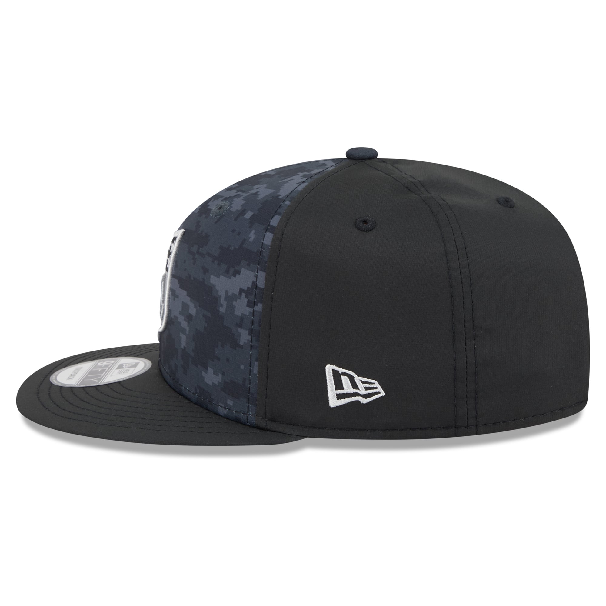 Casquette snapback New Era 9FIFTY noire pour homme, édition spéciale NFL 2026 Salute To Service