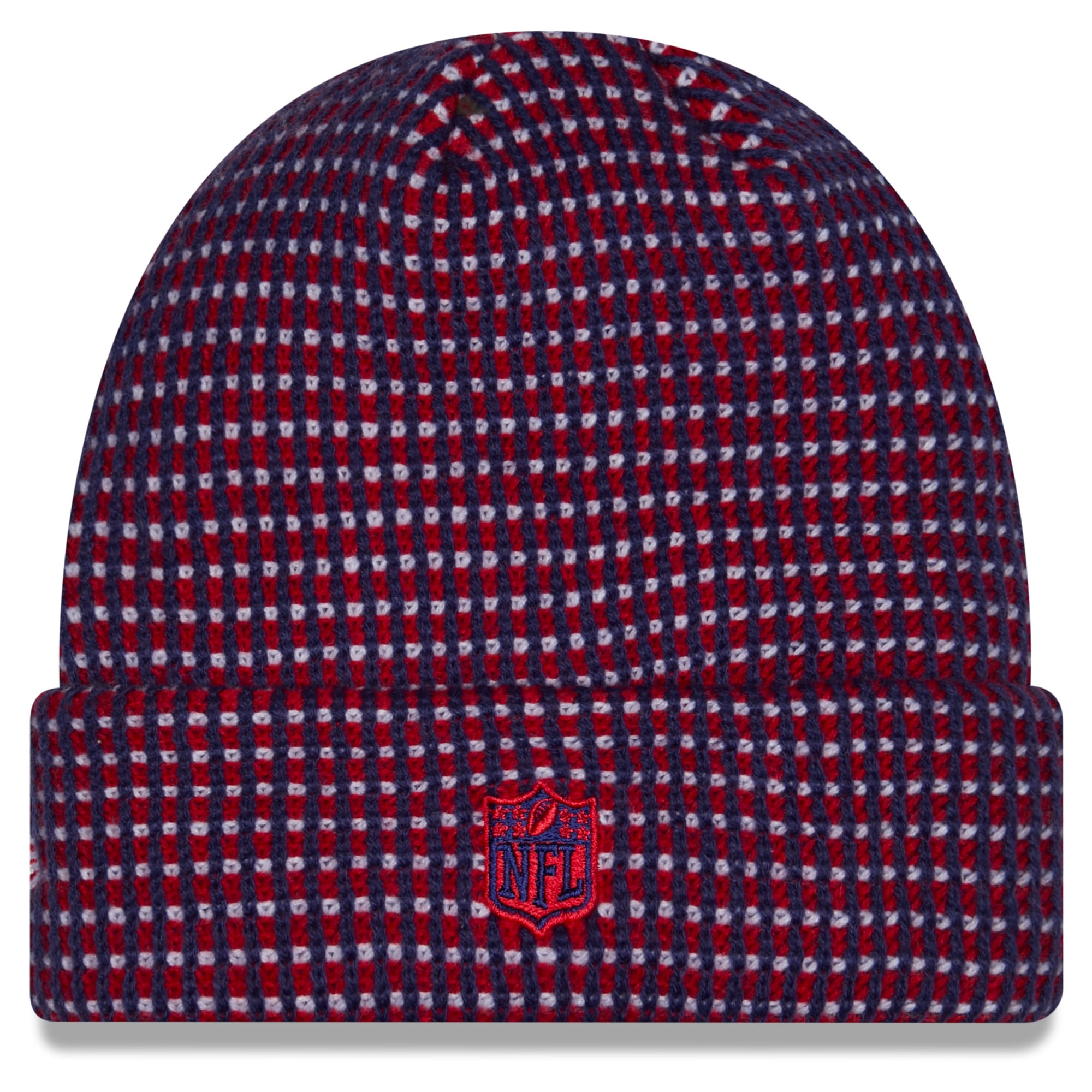 Men's New Era Navy Shield Merchandise 2026 Sideline Cold Weather  Cuffed Knit Hat