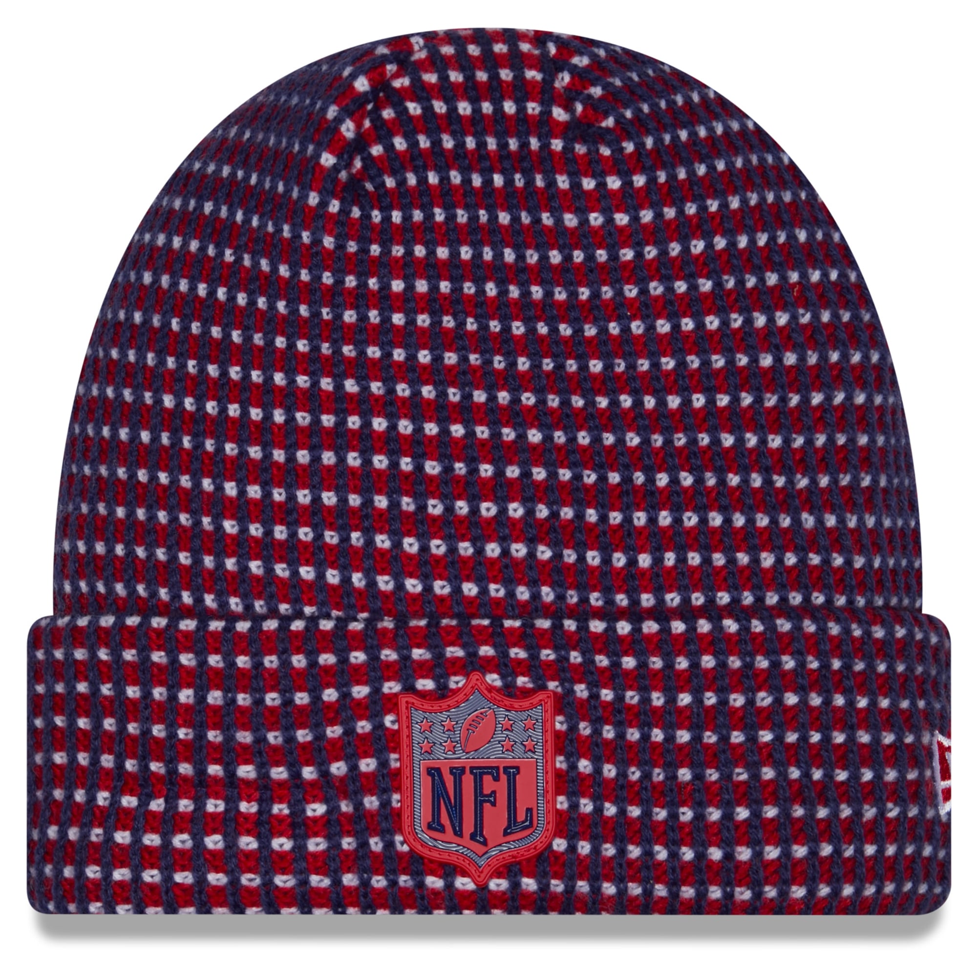 Men's New Era Navy Shield Merchandise 2026 Sideline Cold Weather  Cuffed Knit Hat
