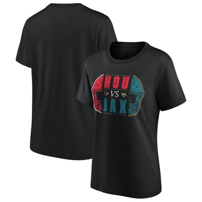 Camiseta Match Up NFL International City Games 2026 - Jacksonville Jaguars vs Houston Texans - London - Mujer