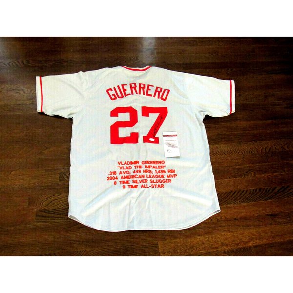 Maillot De Baseball Signé Par Vladimir Guerrero Jr Avec Certificat JSA