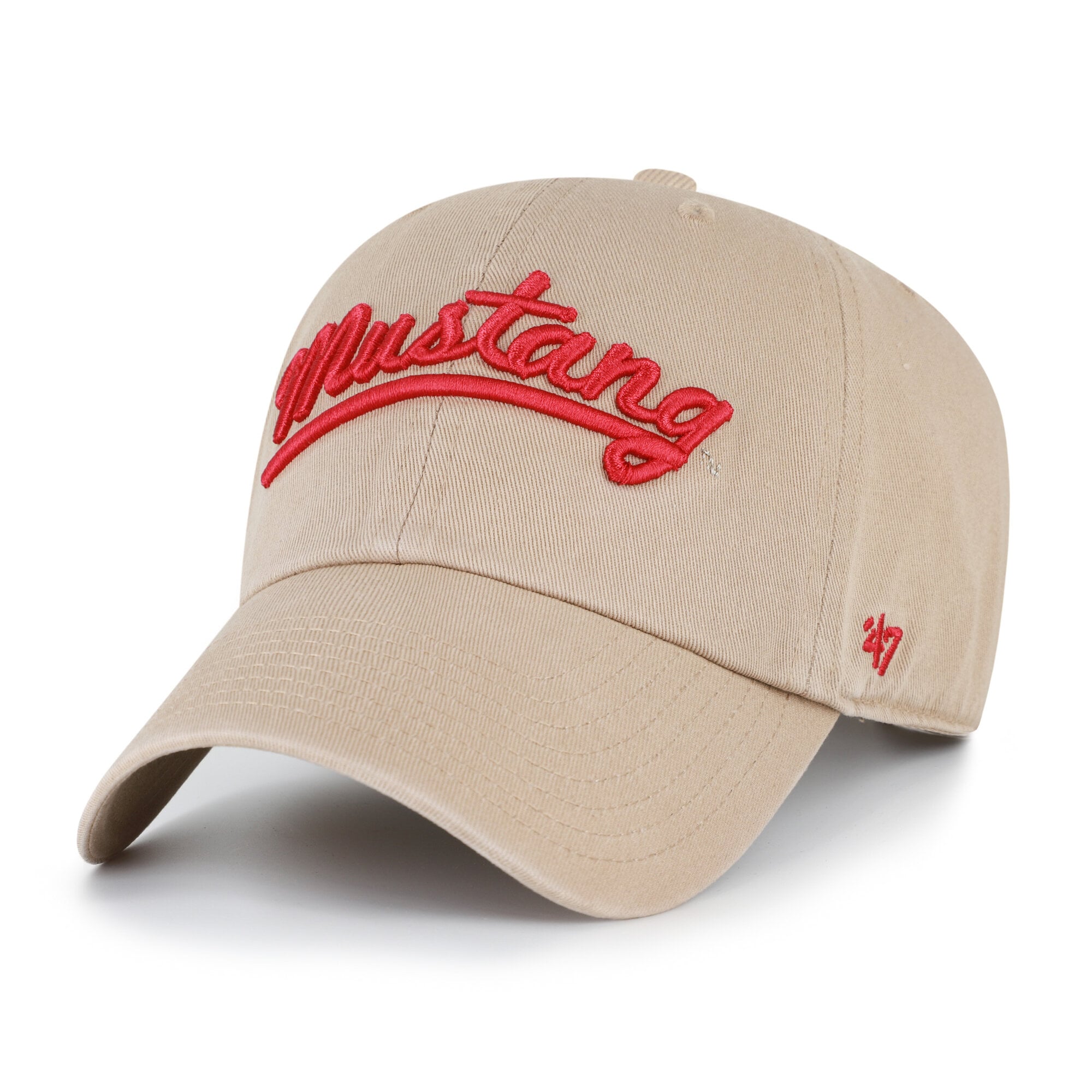 Men's '47  Khaki SMU Mustangs Vault Clean Up Adjustable Hat