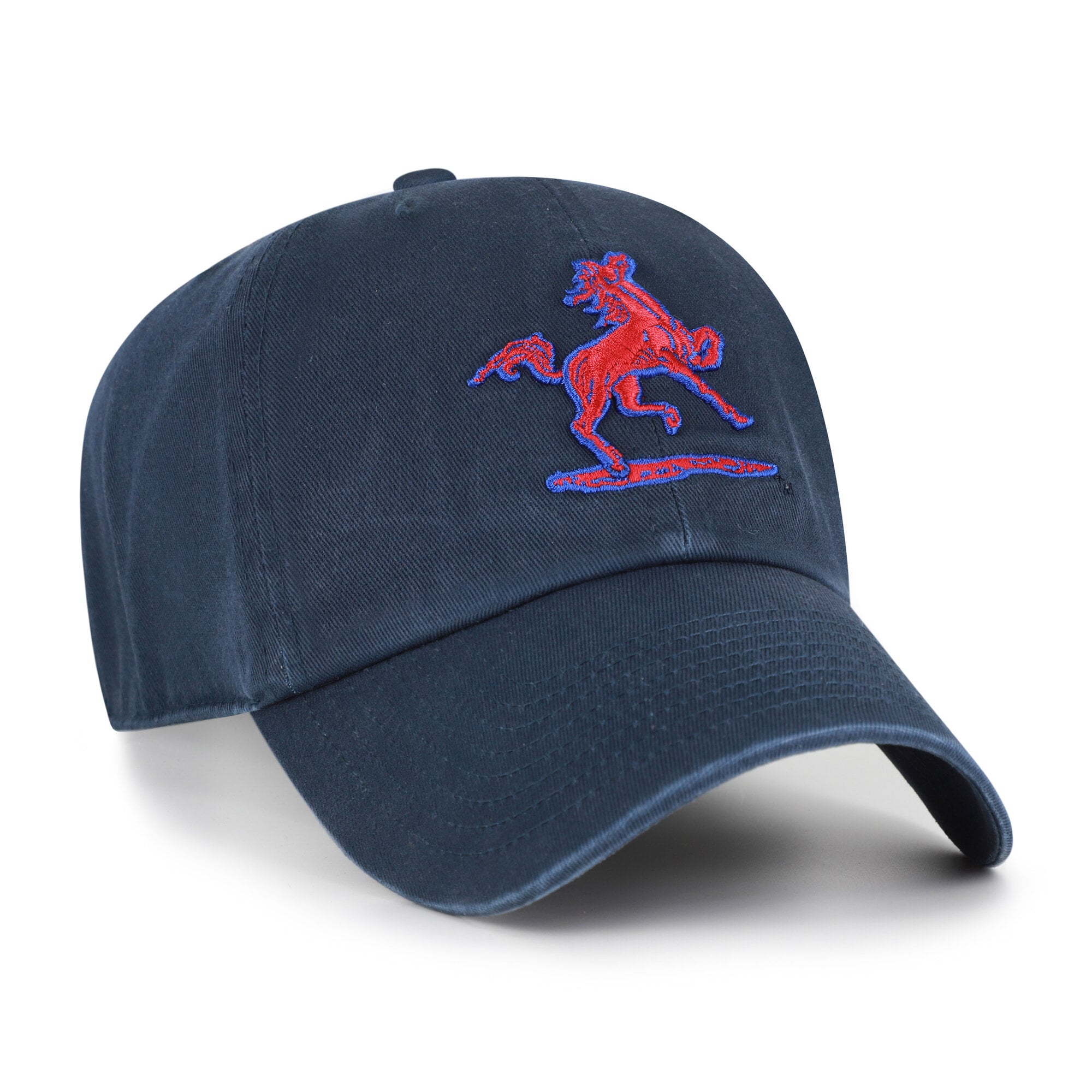 Men's '47 Navy SMU Mustangs Vault Clean Up Adjustable Hat