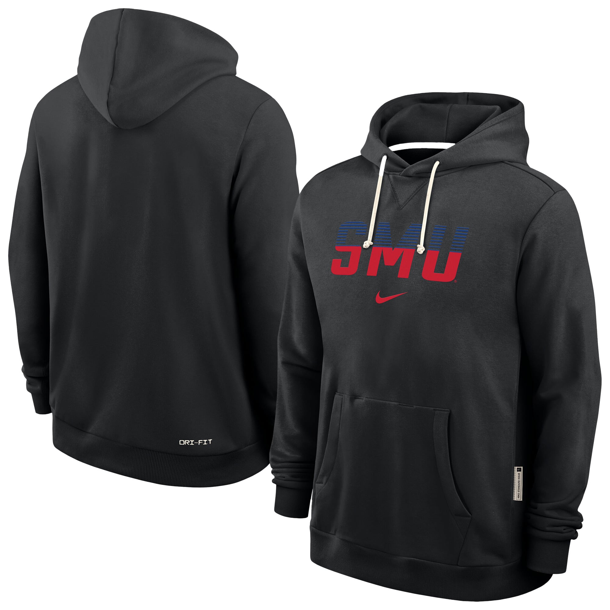 Men's Nike Black SMU Mustangs 2026 Sideline Dri-FIT Hoodie