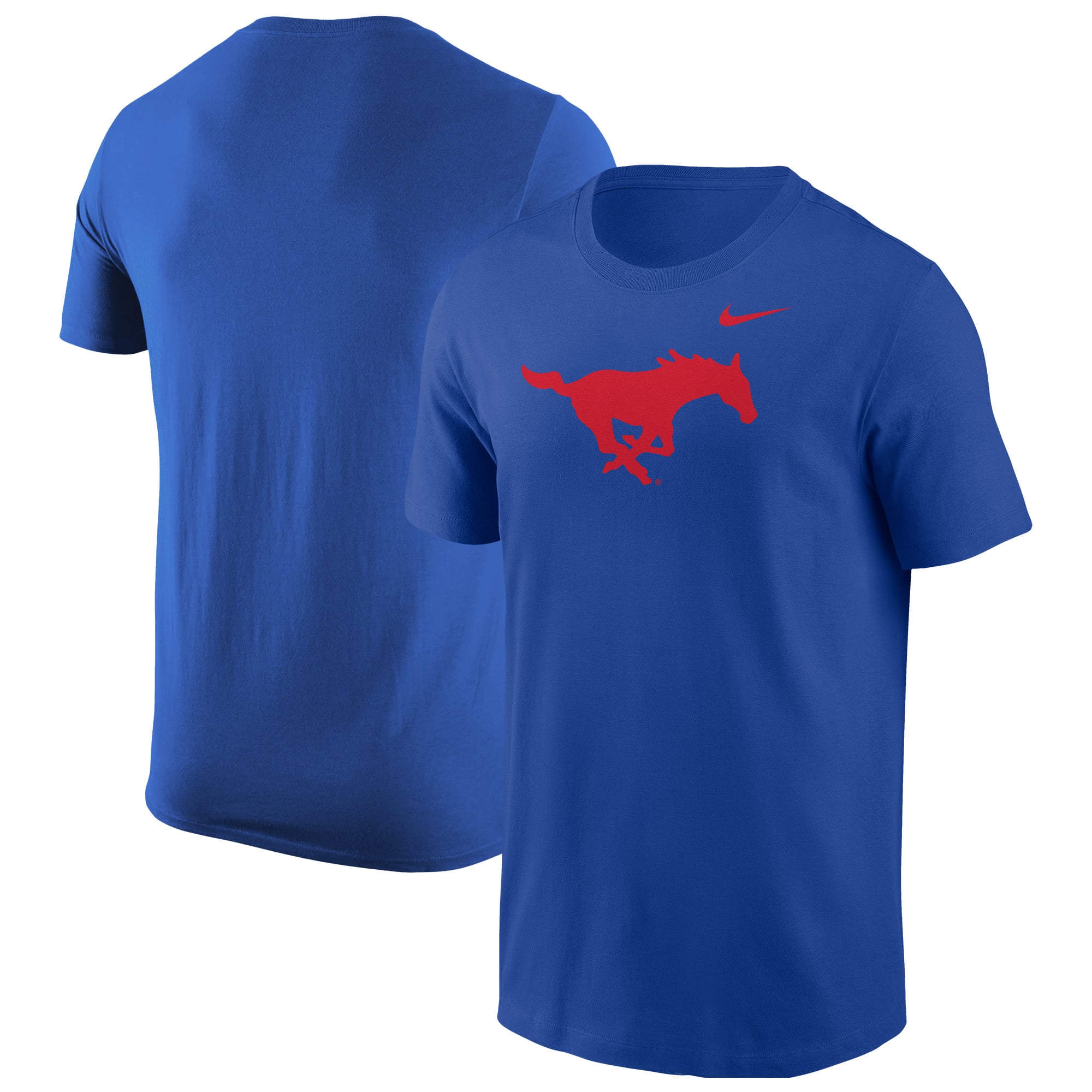 T-shirt Nike Royal SMU Mustangs avec logo principal pour homme