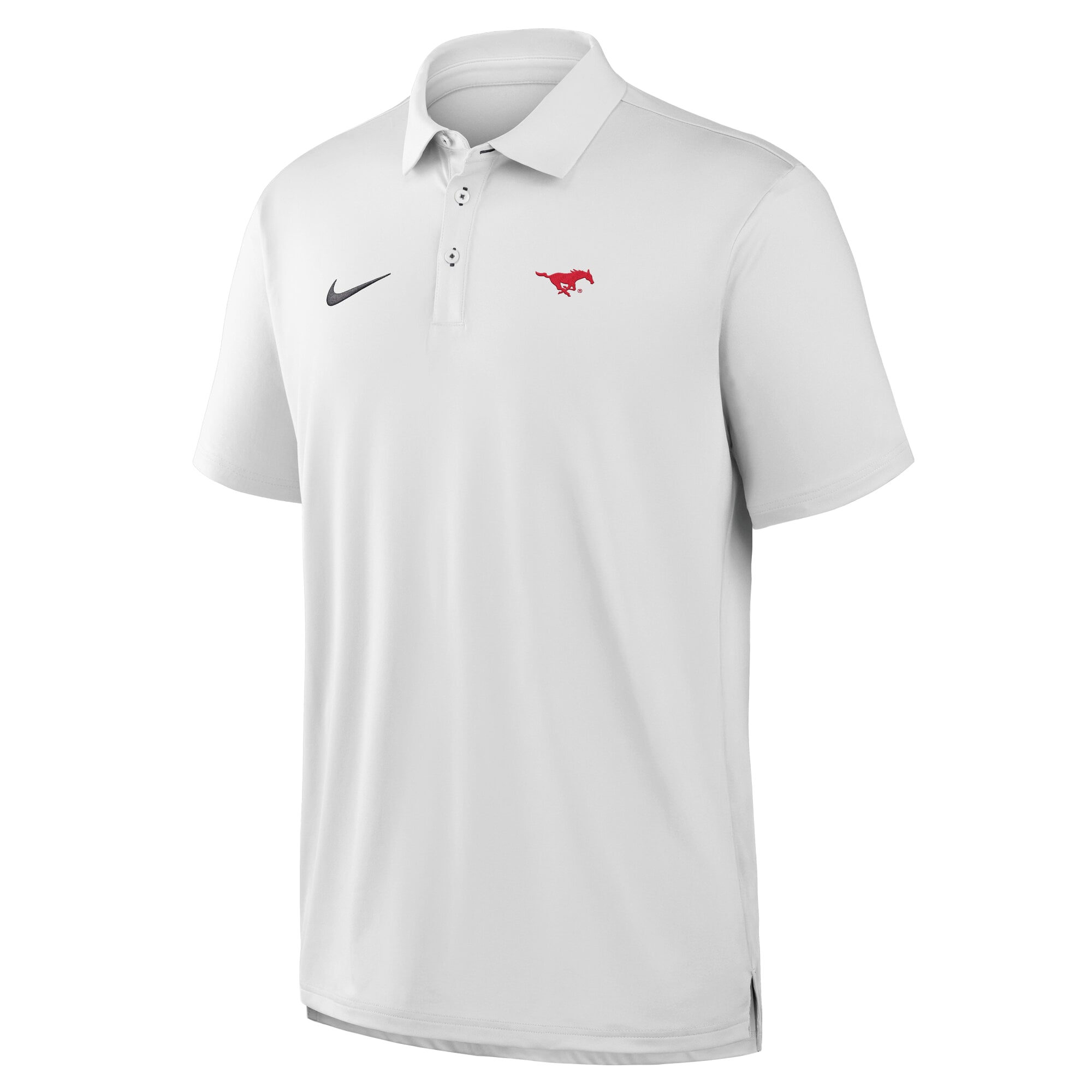 Men's Nike White SMU Mustangs 2026 Sideline Polo