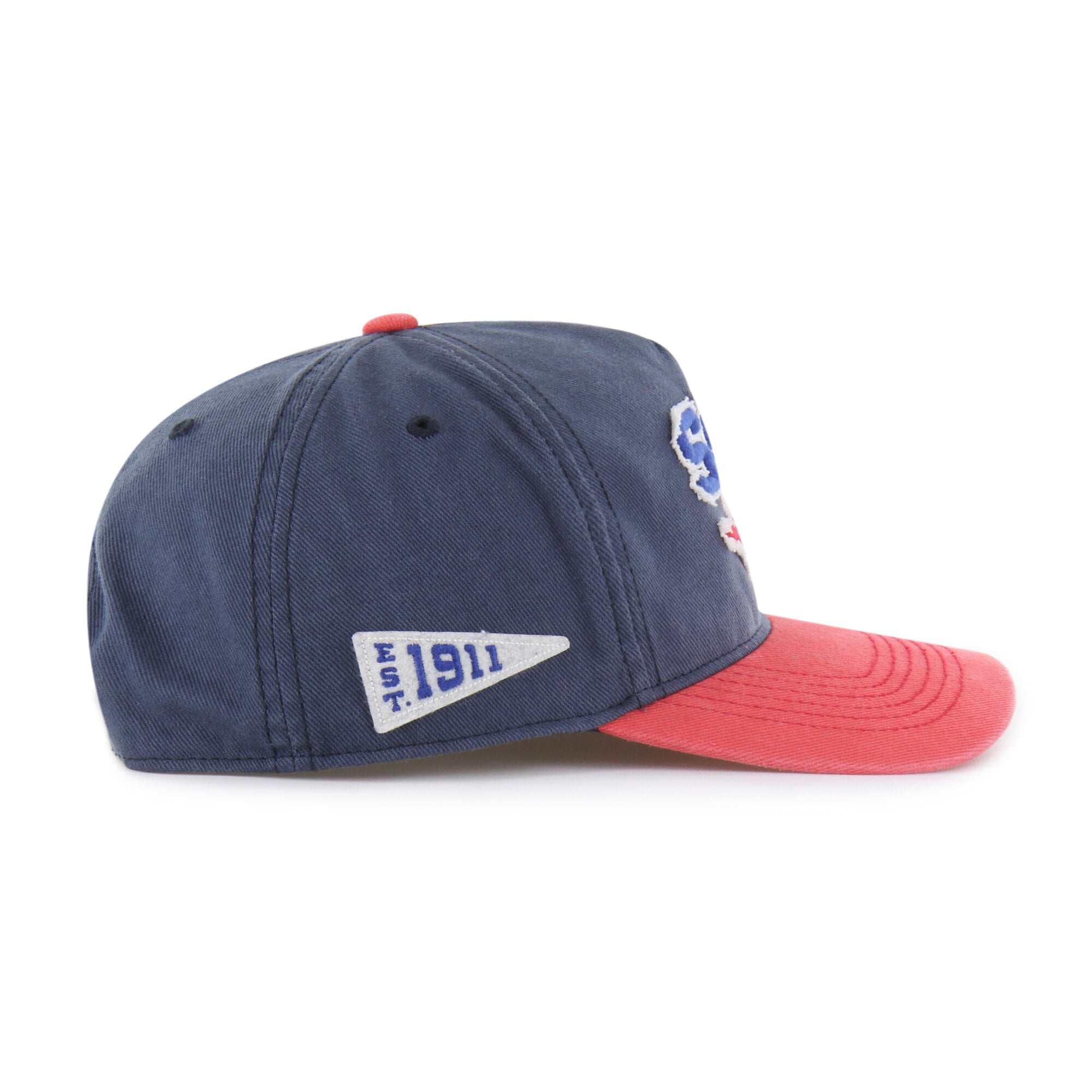Unisex '47 Navy/Red SMU Mustangs Well-Worn Calderwood Hitch Adjustable Hat