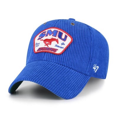 SMU Mustangs '47 Unisex Accordia Corduroy MVP Adjustable Hat - Royal