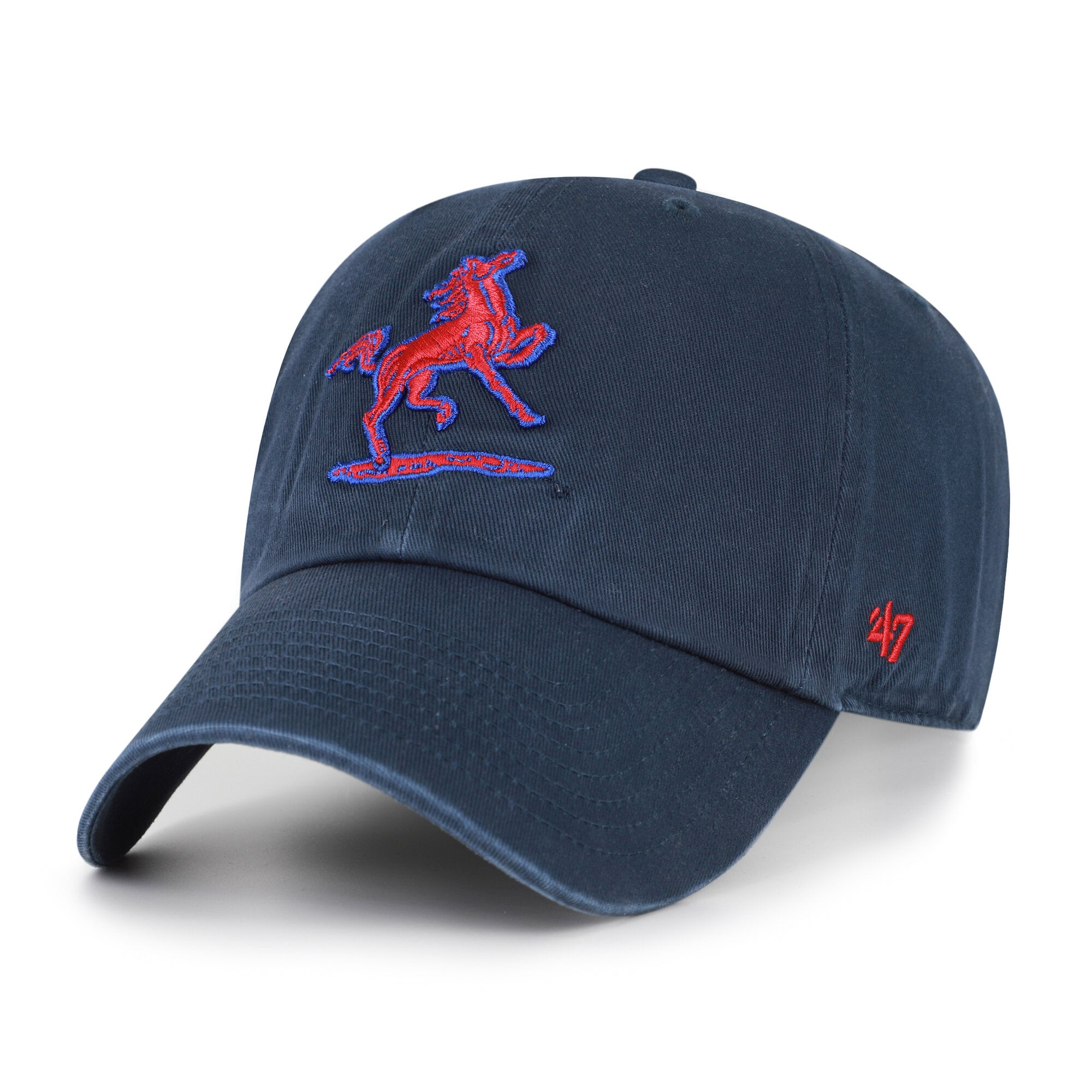 Unisex '47  SMU Mustangs Navy Vault Clean Up Adjustable Hat