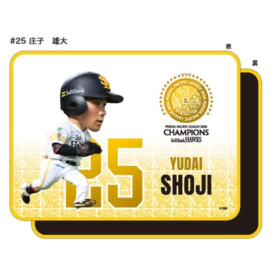 26リーグ優勝記念 ブランケット　選手デフォルメ　庄子 雄大 #25 ※お届け予定時期ご確認の上ご購入をお願いします