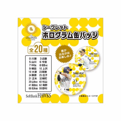 【シークレット】２６リーグ優勝記念　シークレットホログラム缶バッジ ※お届け予定時期ご確認の上ご購入をお願いします