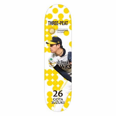 ２６リーグ優勝記念　スケートボードデッキ（２６鈴木豪太） ※お届け予定時期ご確認の上ご購入をお願いします
