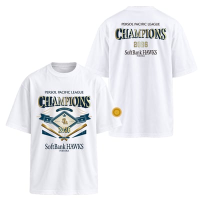 2026リーグ優勝記念　Tシャツ（BigPrint）WHT ※お届け予定時期ご確認の上ご購入をお願いします