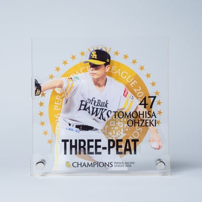 ２６リーグ優勝記念　三層アクリルパネル（４７大関友久） ※お届け予定時期ご確認の上ご購入をお願いします