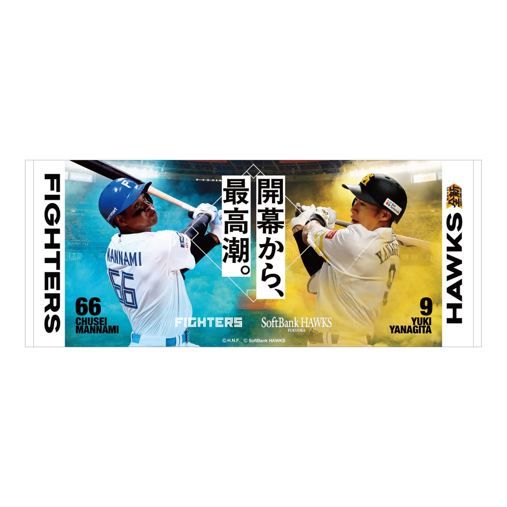 26開幕シリーズ F－H マイクロファイバータオル（万波・柳田）