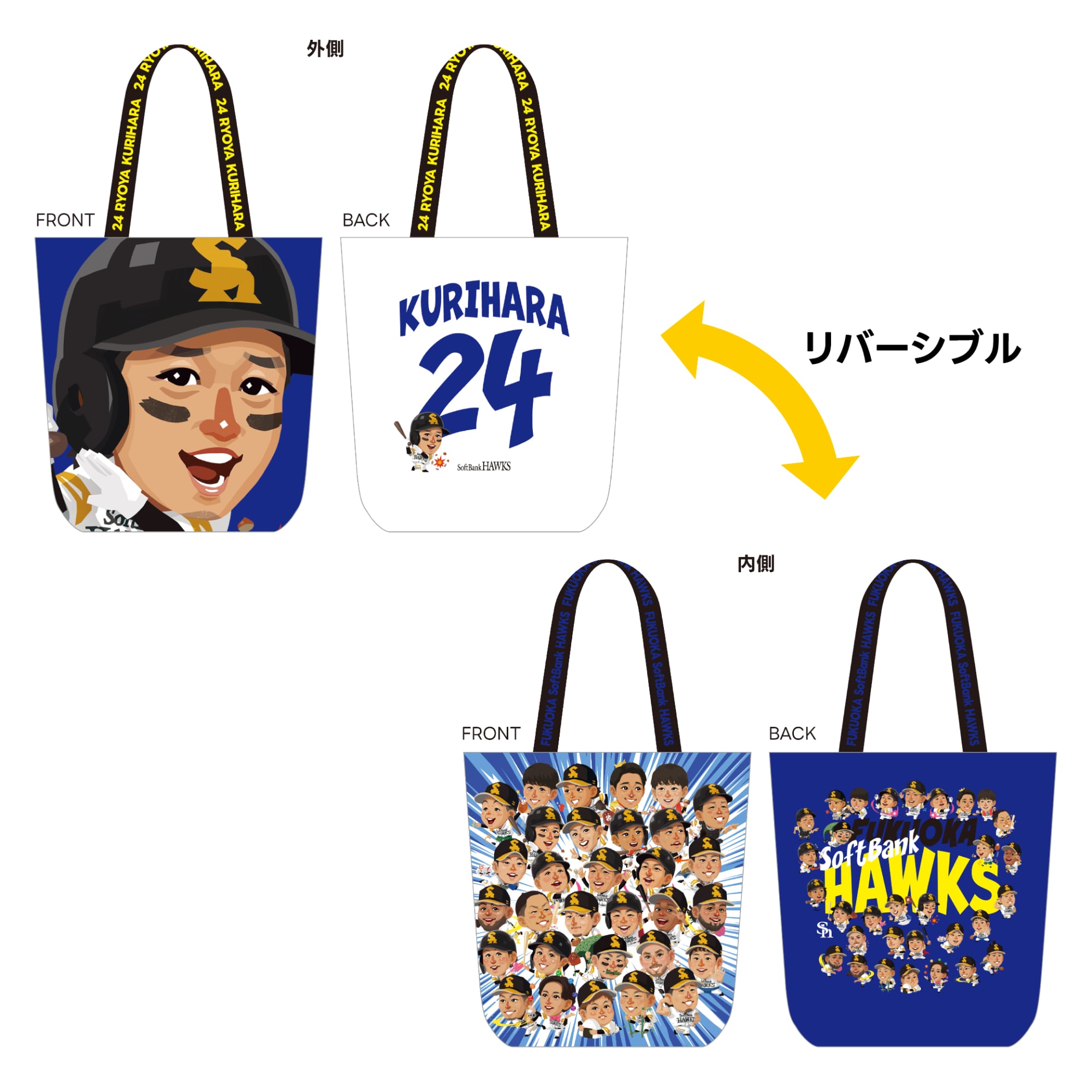 福岡ソフトバンクホークス ソフトバンクホークス トートバッグ鷹祭 鷹 