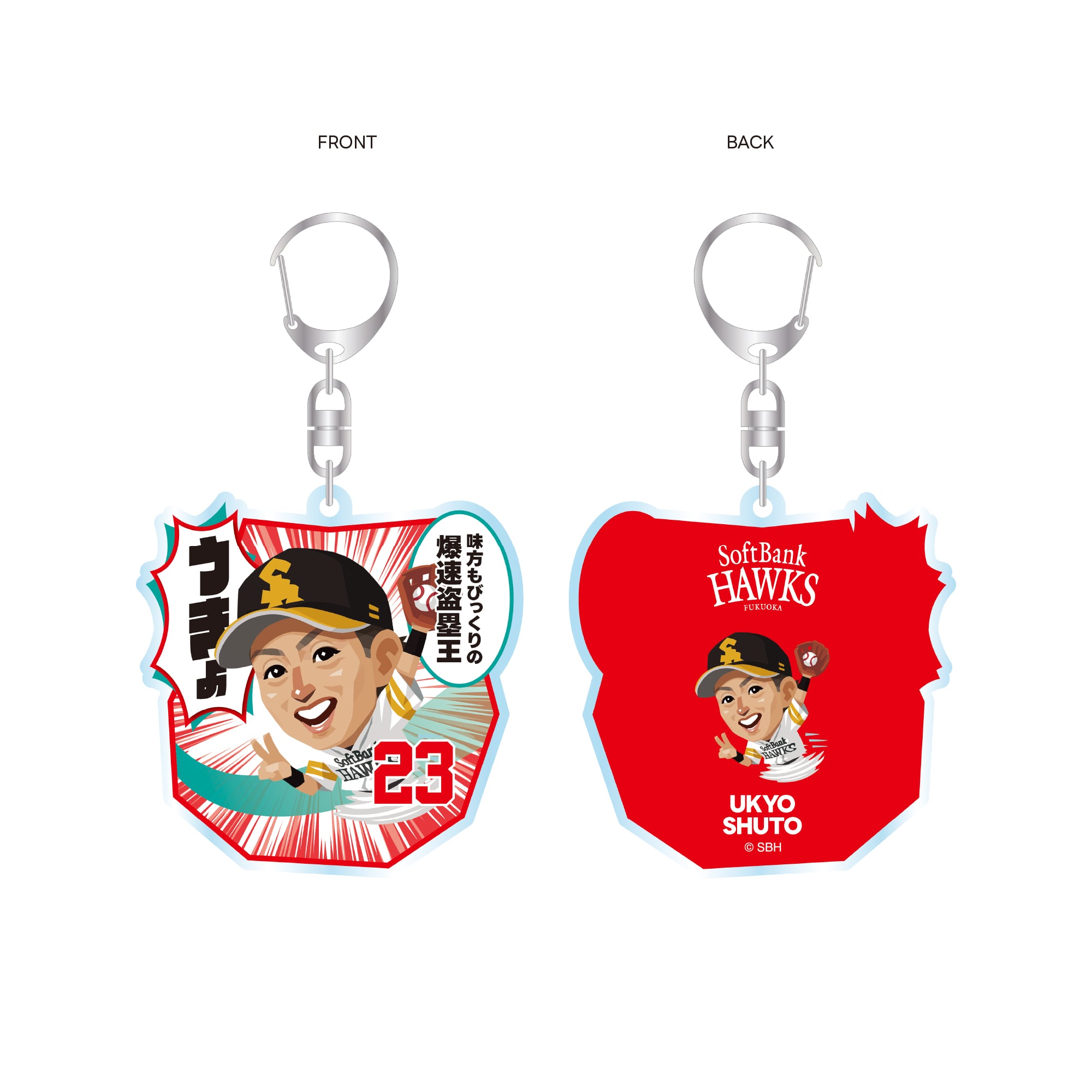2025TVQホークス アクリルキーホルダー 周東佑京