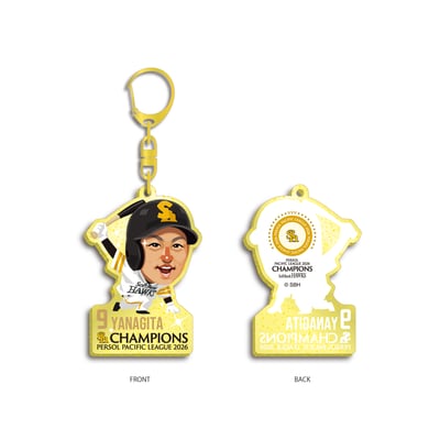 26テレQコラボ アクリルキーホルダー 柳田悠岐 パーソル パ・リーグ優勝 ※お届け予定時期ご確認の上ご購入をお願いします