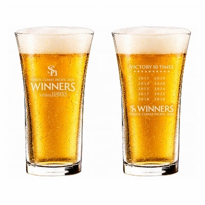 【受注生産】２６ＣＳ優勝記念　ひとくちビールグラス２個セット（受注期間 2026年11月2日13:00まで）