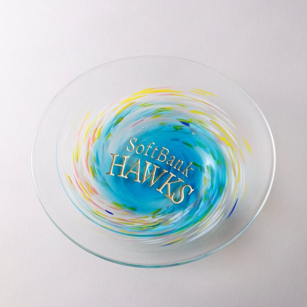 ファイト！九州（伝統工芸品／沖縄）琉球ガラス小皿2枚セット