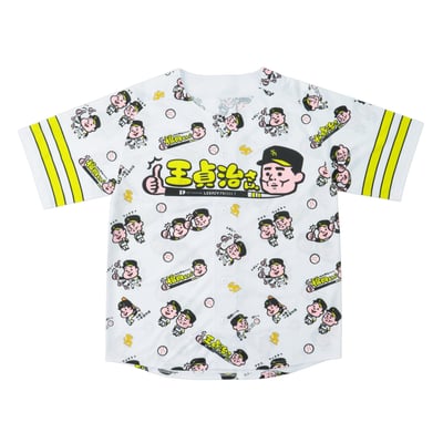 福岡くん。コラボ　ベースボールシャツ（Ｌ）