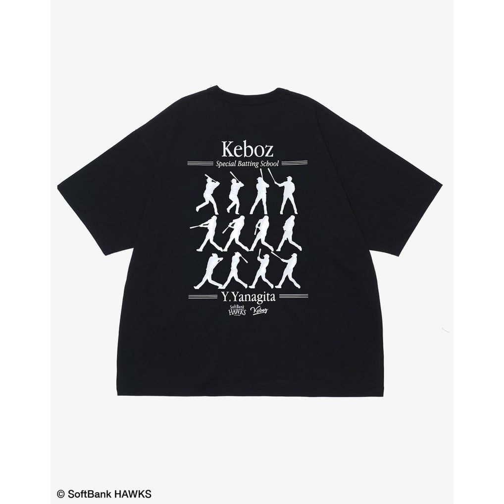 ホークス KEBOZ ケボズ 柳田悠岐 Tシャツ（ブラック）
