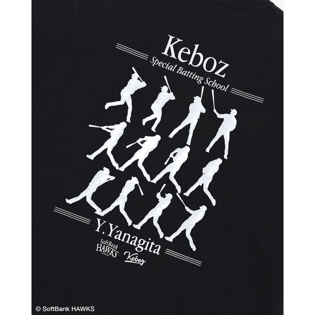 ホークス KEBOZ ケボズ 柳田悠岐 Tシャツ（ブラック）