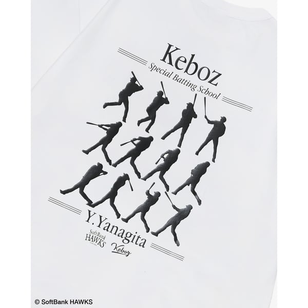 ホークス KEBOZ ケボズ 柳田悠岐 Tシャツ（ホワイト）