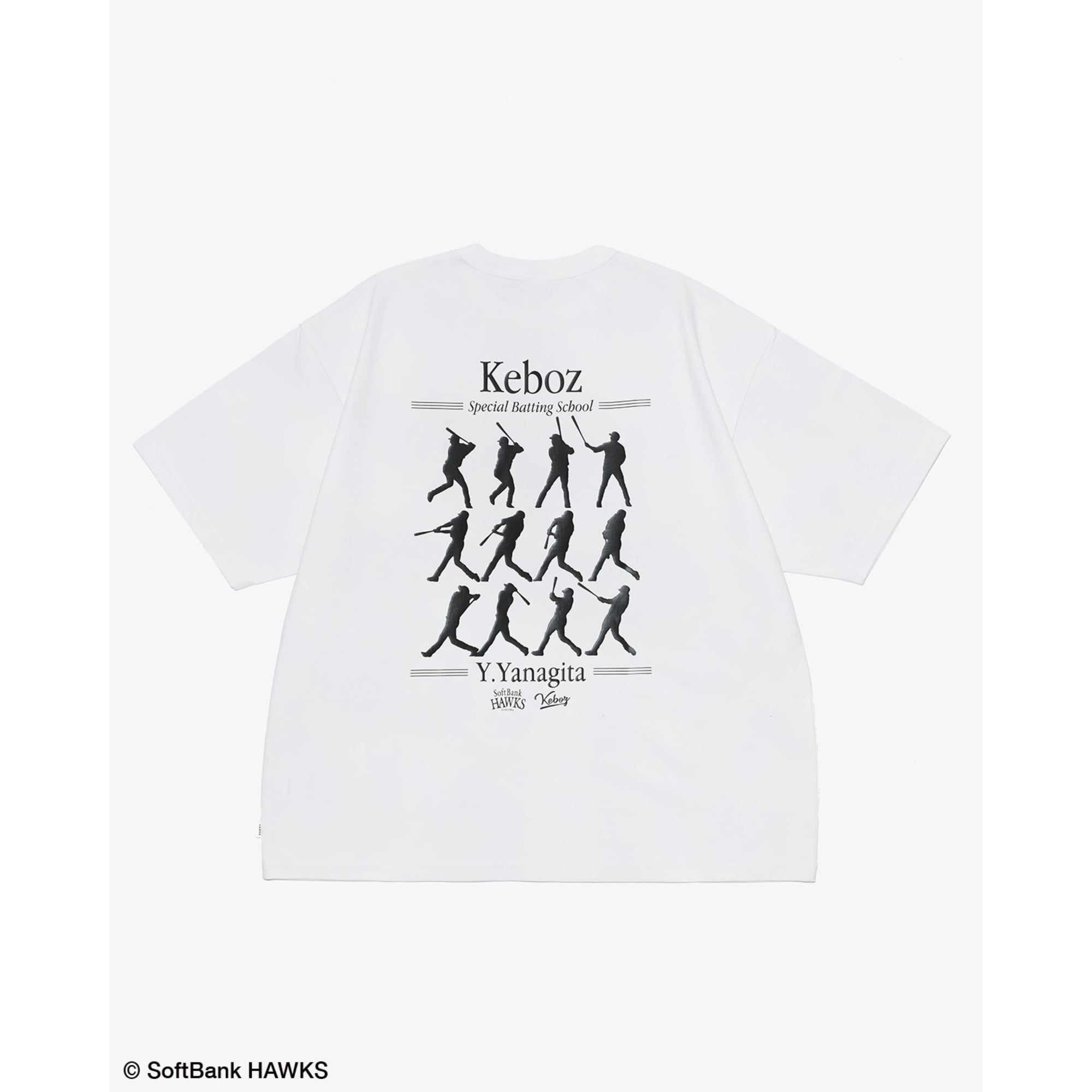 ホークス KEBOZ ケボズ 柳田悠岐 Tシャツ（ホワイト）