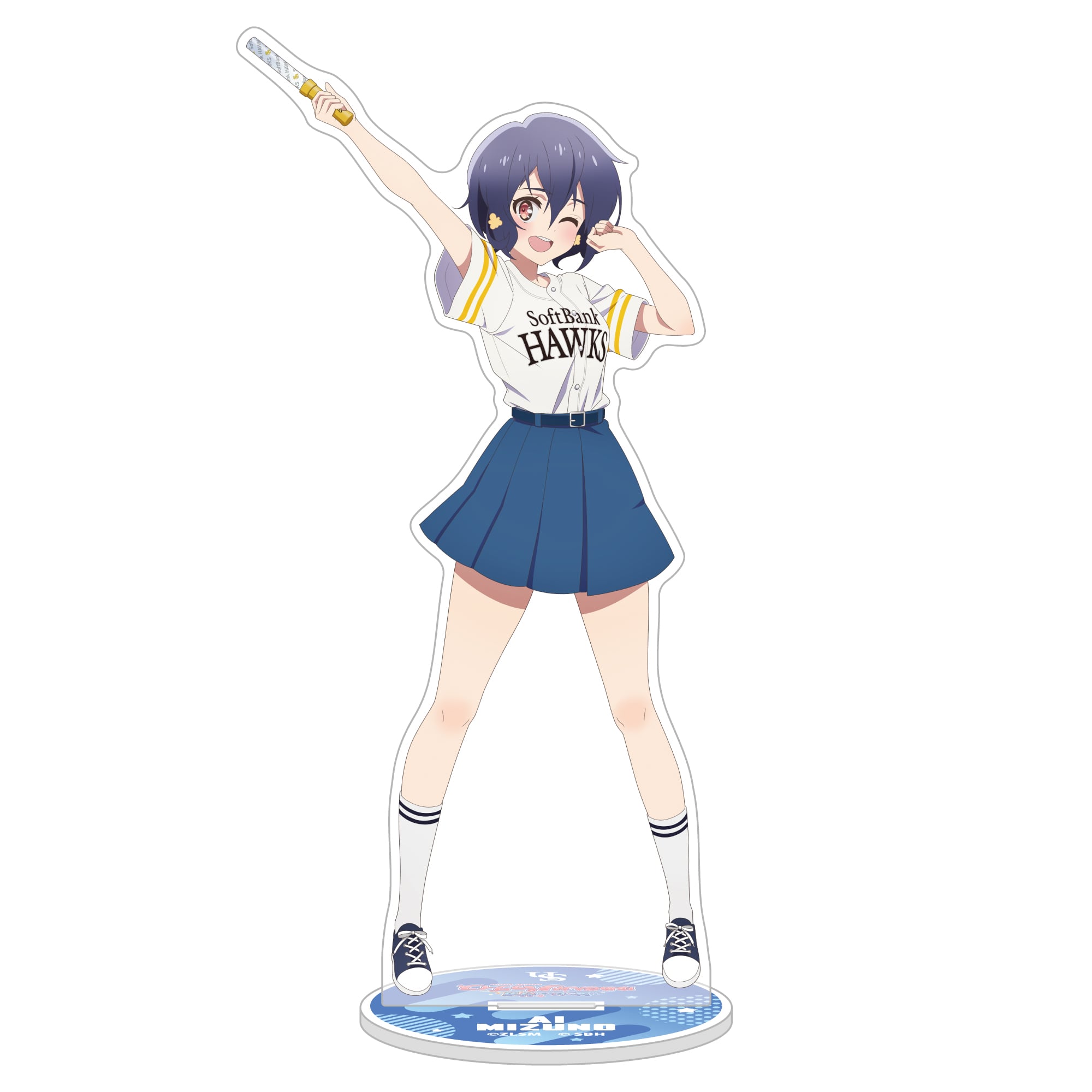 ホークス ゾンビランドサガコラボ アクリルスタンド 水野愛