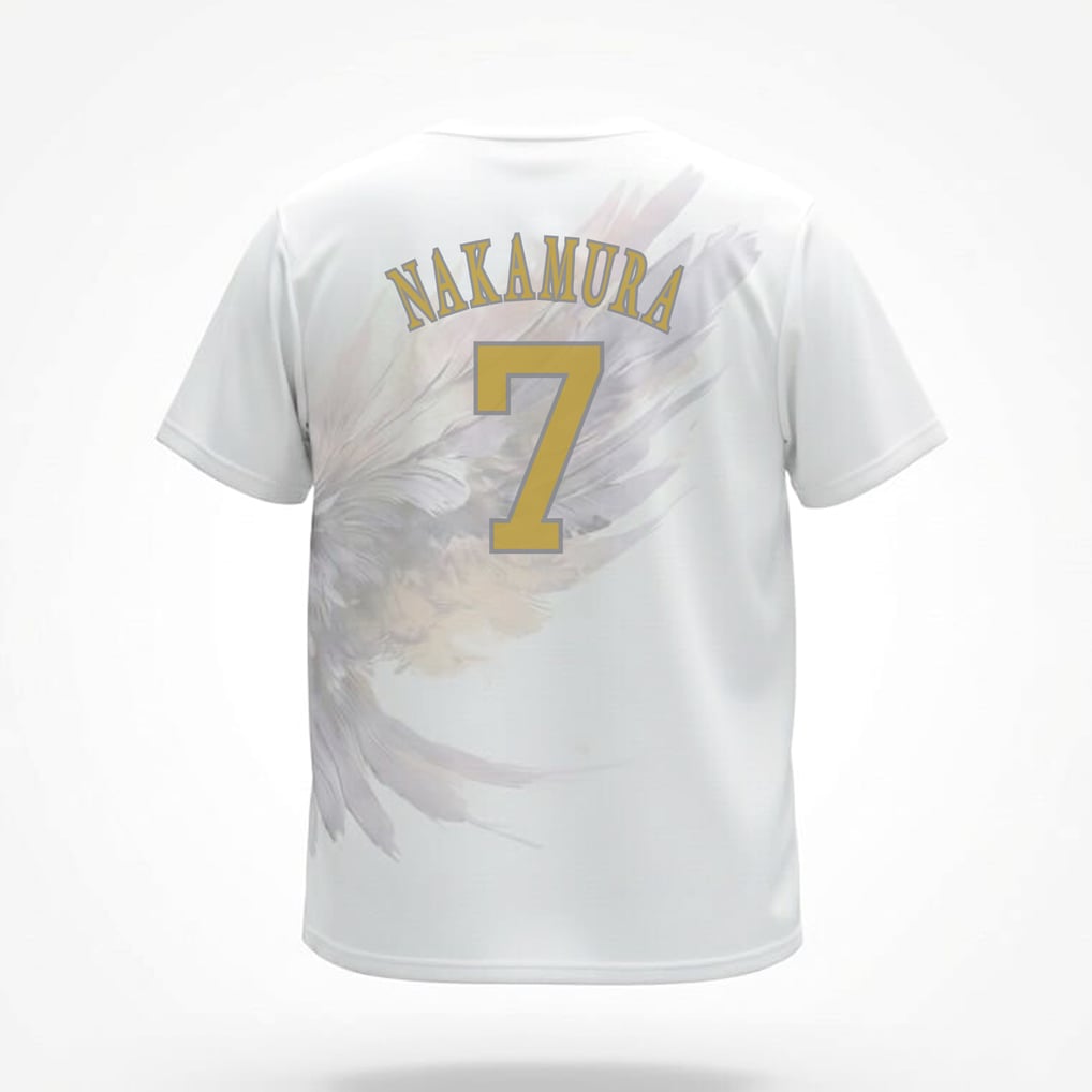 グラフィック入り背番号Tシャツ White 中村晃