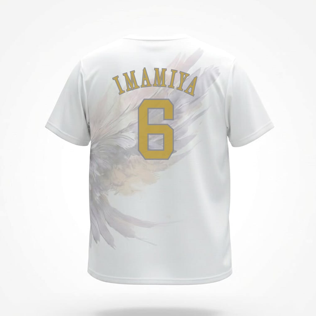 グラフィック入り背番号Tシャツ White 今宮健太